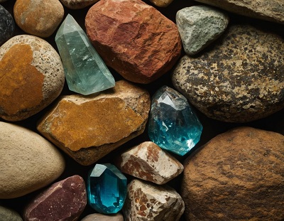 Photo illustrant les différentes caractéristiques géologiques des minéraux, y compris leur structure cristalline, leurs propriétés physiques et leur classification selon leur composition chimique