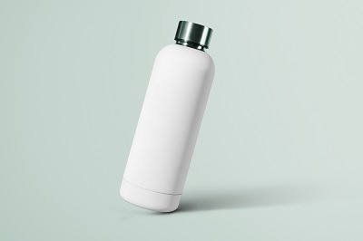 Gourde personnalisée pour le sport, l’accessoire idéal pour s’hydrater et afficher votre image 2 Bouteille d'eau réutilisable blanche et écologique