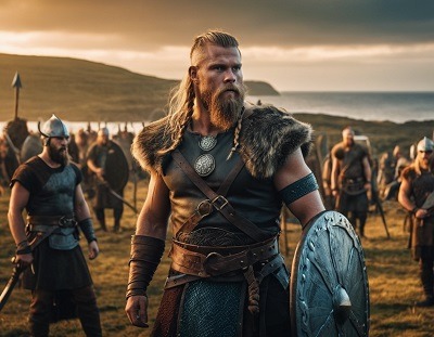Débarquement viking sur les cotes normandes