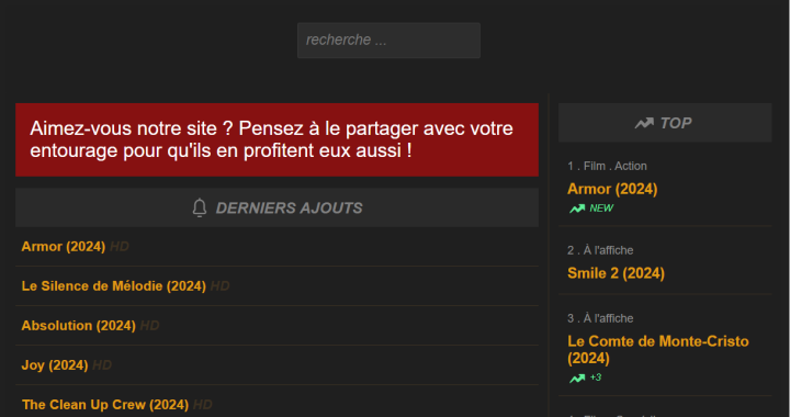 Droskop site de streaming