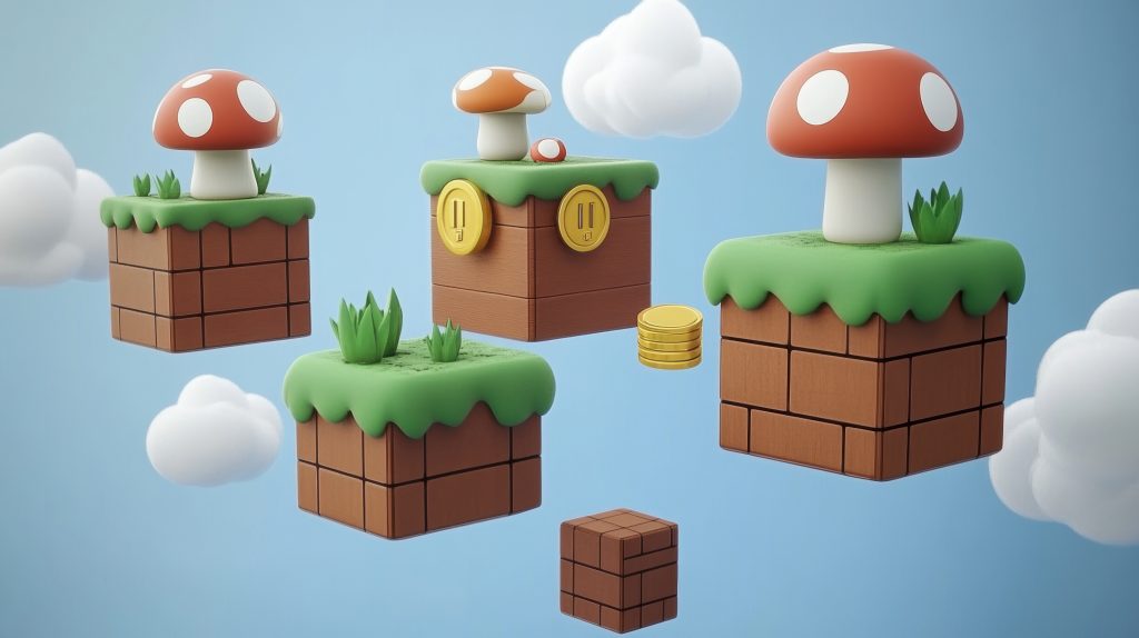 Champignon signe de Mario